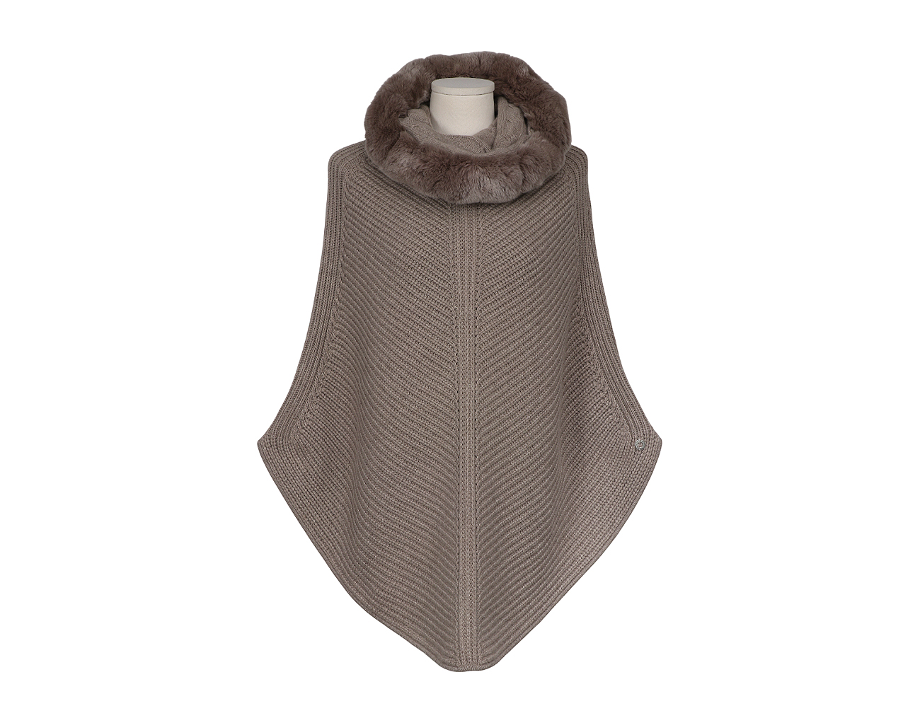 로로피아나 베이비 캐시미어 친칠라 판초 베이지