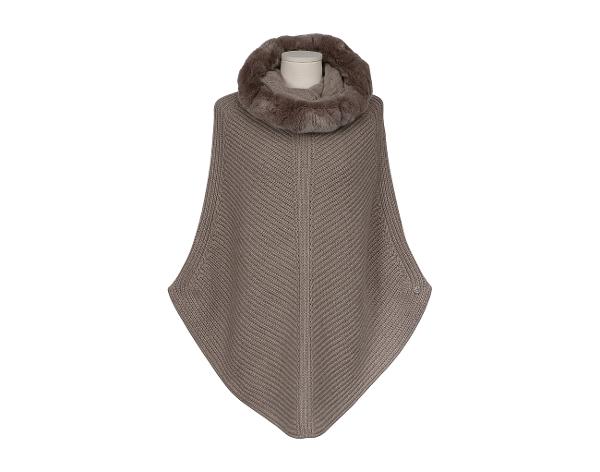 로로피아나 베이비 캐시미어 친칠라 판초 베이지