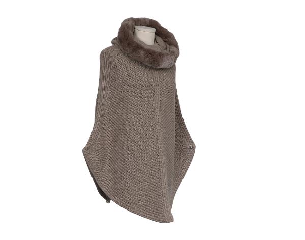 로로피아나 베이비 캐시미어 친칠라 판초 베이지