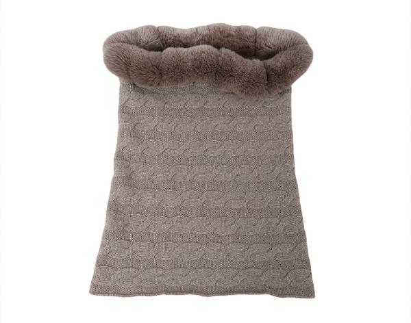 로로피아나 베이비 캐시미어 친칠라 판초 베이지