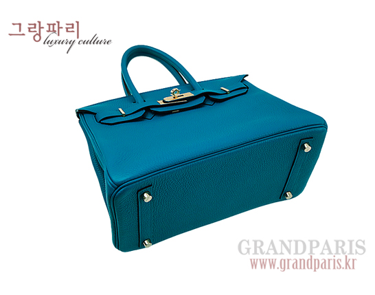 에르메스 블루 드 갈리스 벌킨 30 금장 R