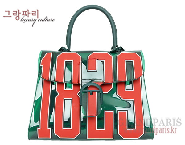 델보 17SS 한정판 브리앙 그린 투명 HERO 토트 겸 숄더