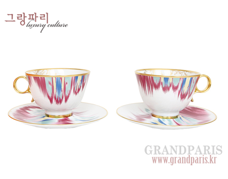 에르메스 보아이야쥬 앙 이카 Tazza de te con piattino 2인 컵 소서 세트