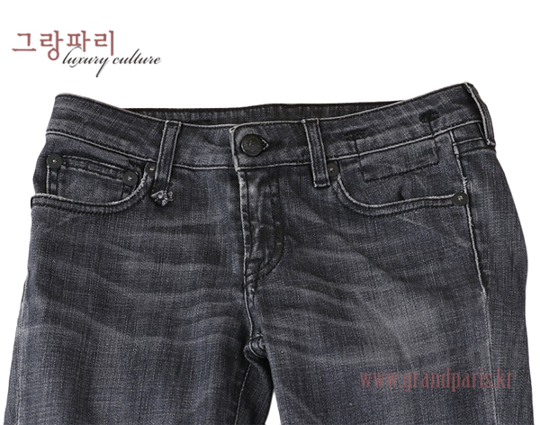 R13 블랙 워싱 low skinny 데님 팬츠 24