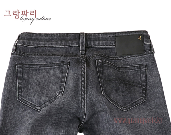 R13 블랙 워싱 low skinny 데님 팬츠 24