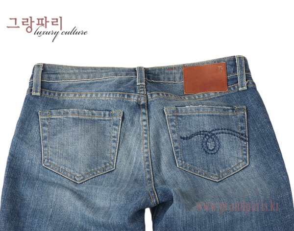 R13 중청 워싱 Skinny 데님 팬츠 24