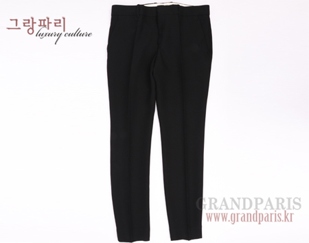 구찌 블랙 실크 노턱 슬랙스 42