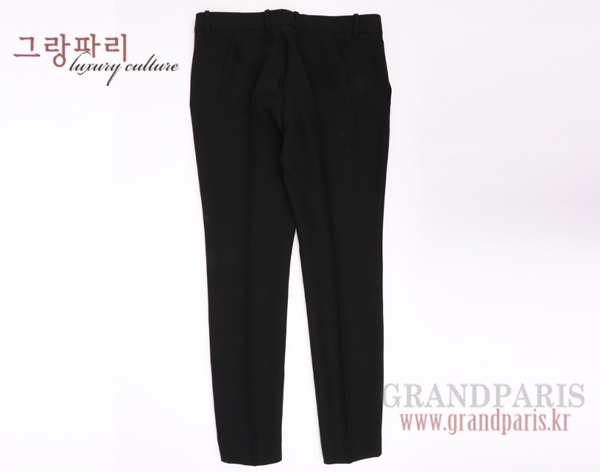 구찌 블랙 실크 노턱 슬랙스 42