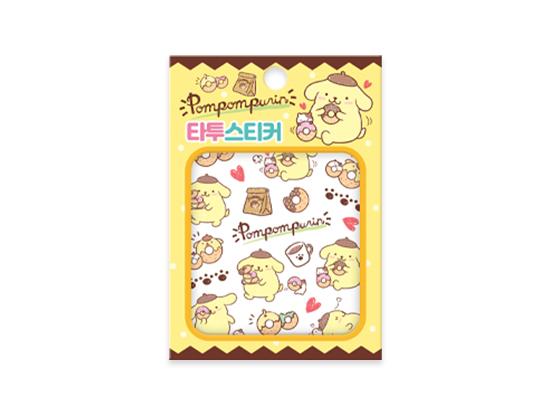 Sanrio Characters Pompompurin Tattoo Sticker