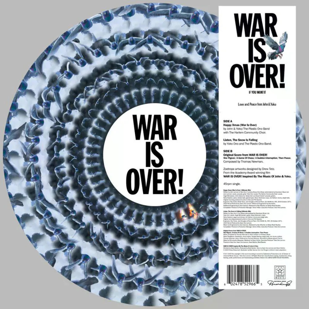 존 레논 & 오노 요코 - HAPPY XMAS (WAR IS OVER) 12” Zoetrope Single (영국 한정반)