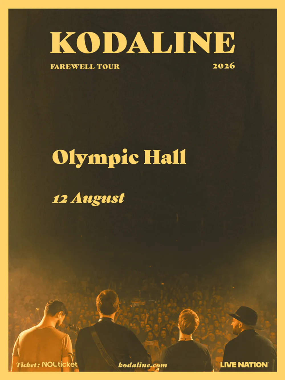 김성일의 08월 12일(수) 저녁 08시, #밴드 코다라인(Kodaline)의 내한 공연(Farewell Tour in Seoul)이 있습니다. 이미지
