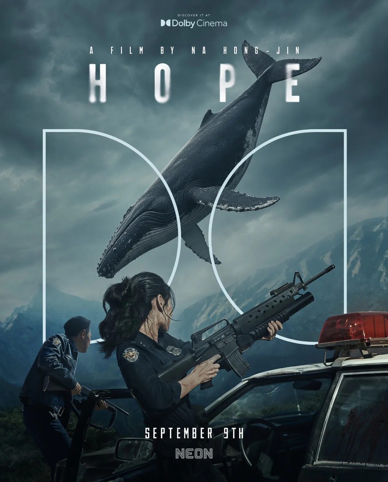 김성일의 심심해서, #영화 호프(HOPE) 포스터 속 떨어지는 외계 함선을 혹등 고래로 교체해 달라고 그록에게 요청했더니, 멋지게 생성해줬네요. 😁 (* 원본은 마지막 첨부 이미지) 이미지
