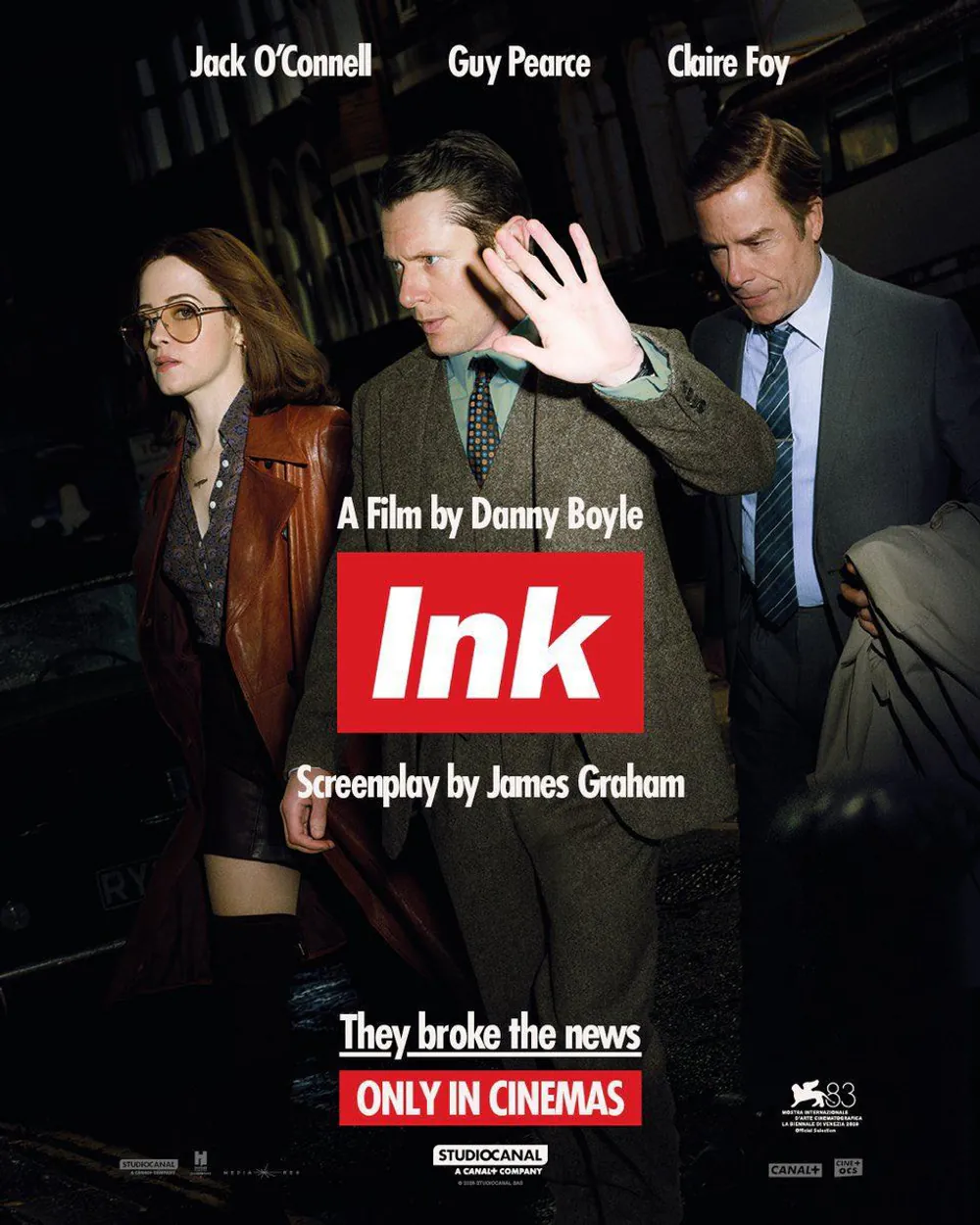 김성일의 대니 보일(Danny Boyle) 감독님의 신작 #영화 [INK]의 첫 포스터가 공개되었습니다. 본 작품은 잭 오코널, 가이 피어스, 클레어 포이 배우분들이 참여했으며, 악명 높은 영국의 뉴스 매체인 더 선(The ... 이미지
