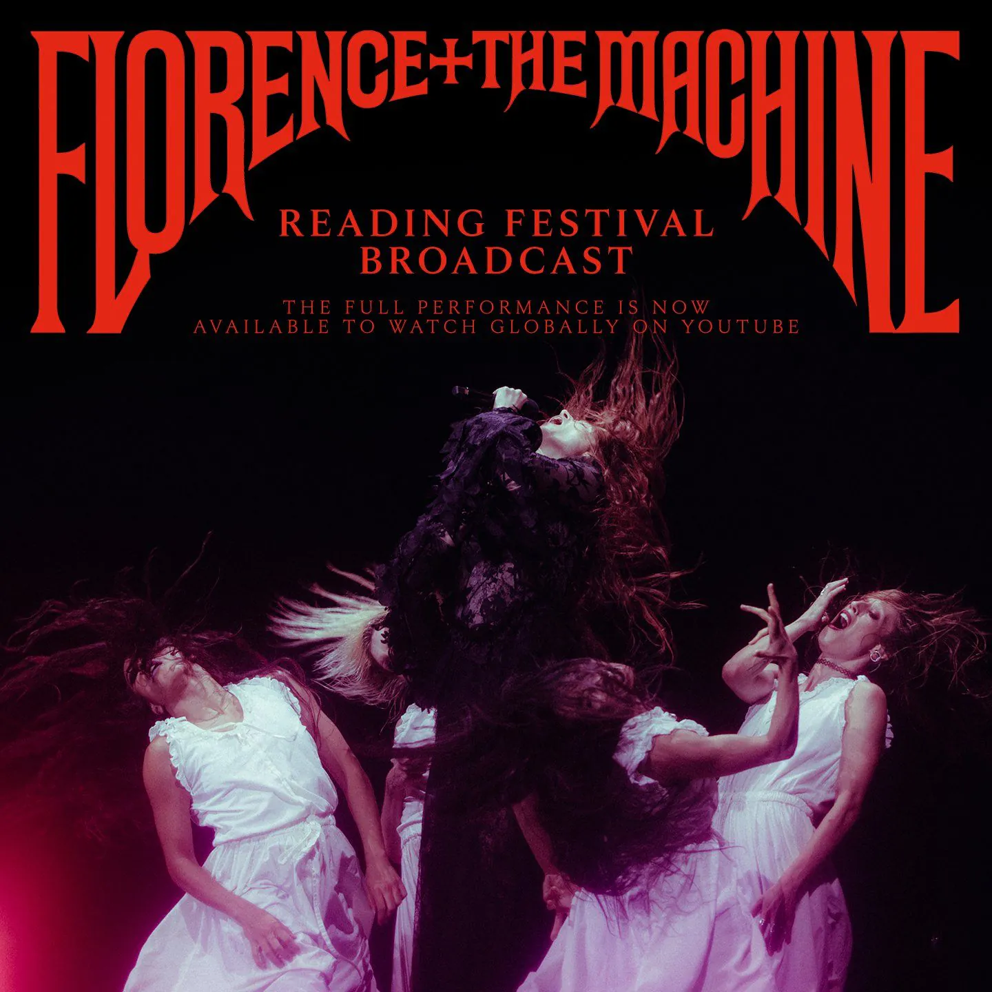 김성일의 #밴드 플로렌스 + 더 머신(Florence + The Machine)의 레딩 페스티벌(Reading Festival) 2026 풀 라이브 영상을, 유튜브에 공개했습니다. 이미지