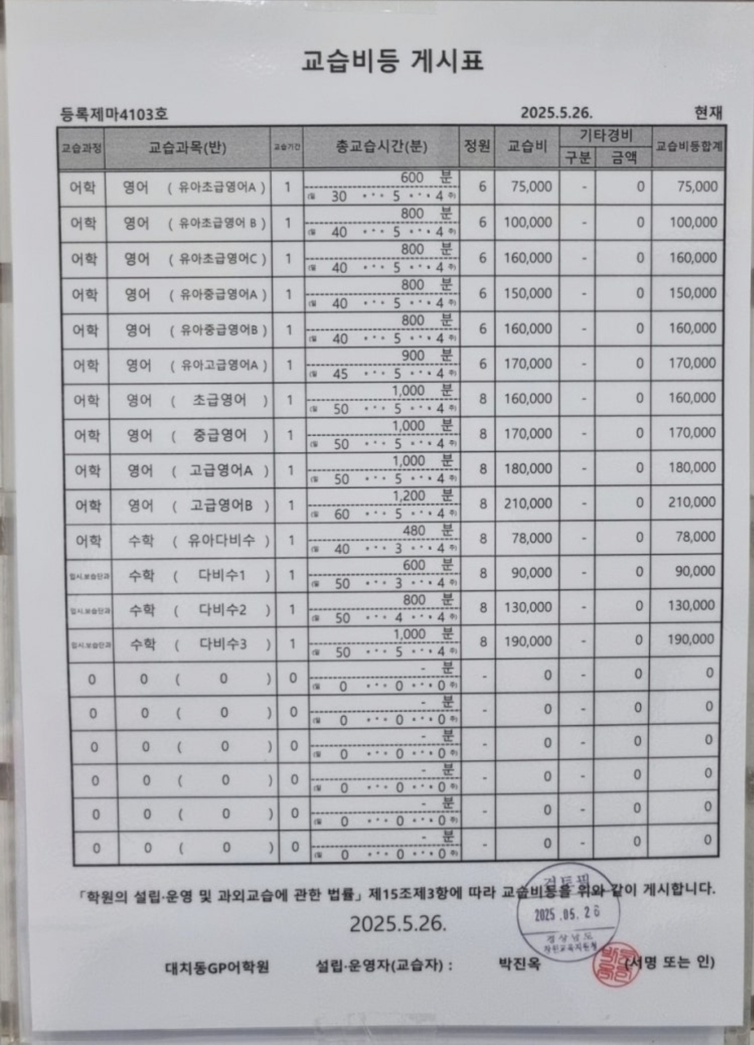 대치동GP어학원