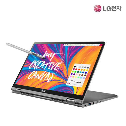 [360º 회전 터치 패널] LG그램 2in1 14인치 코어i5(8세대) SSD 256G 윈도우 탑재 14T990(인텔 코어i7-8565U @ 1.80GHz/DDR4-8G/SSD 256G/인텔 UHD Graphics/윈도10PRO/화이트/펜미포함/A급리퍼)