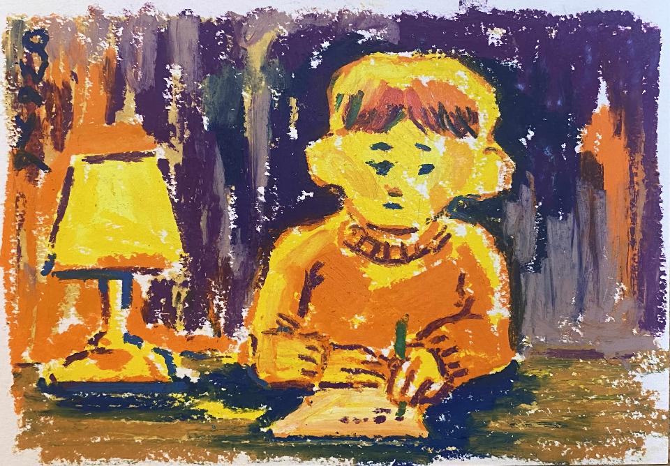 A boy who writes