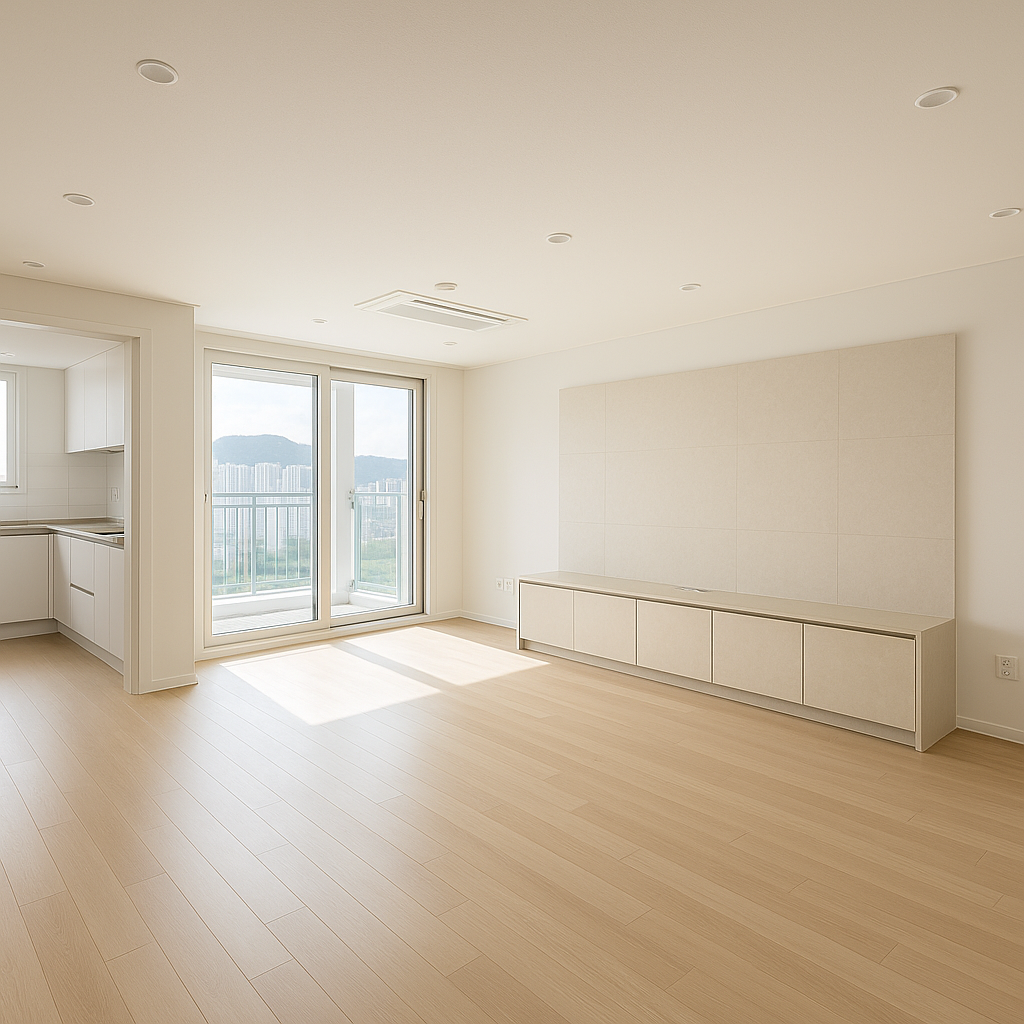 동대문 전농동 래미안크레시티 34평 내부 미리 보기, 대리석 아트월이 복병이었습니다