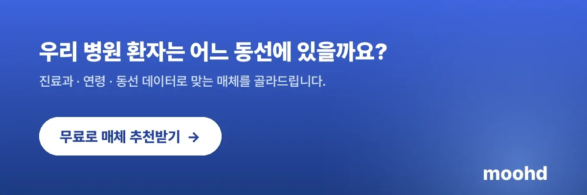 우리 병원 환자는 어느 동선에 있을까요 - moohd 무료 매체 추천 받기