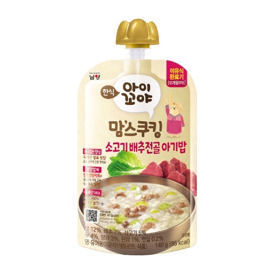 맘스쿠킹 이유식 소고기배추전골 아기밥 (15개월부터) 140g * 10입