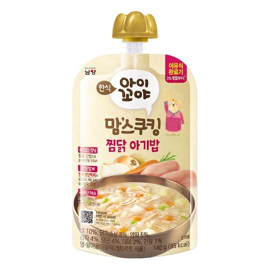 맘스쿠킹 이유식 찜닭 아기밥 (15개월부터) 140g * 10입