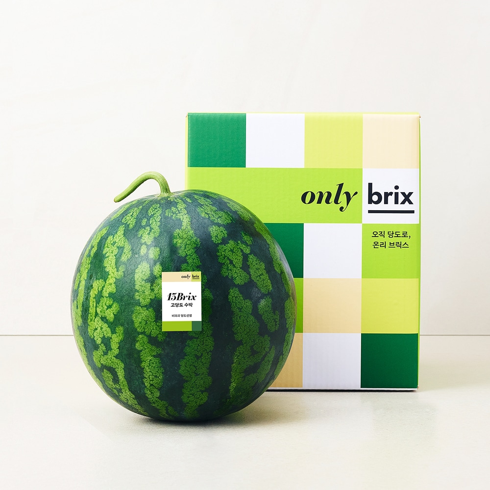 [새벽에On] 가장 좋은 땅에서 처음 길러낸, 온리브릭스 초작 수박 5kg / 6kg