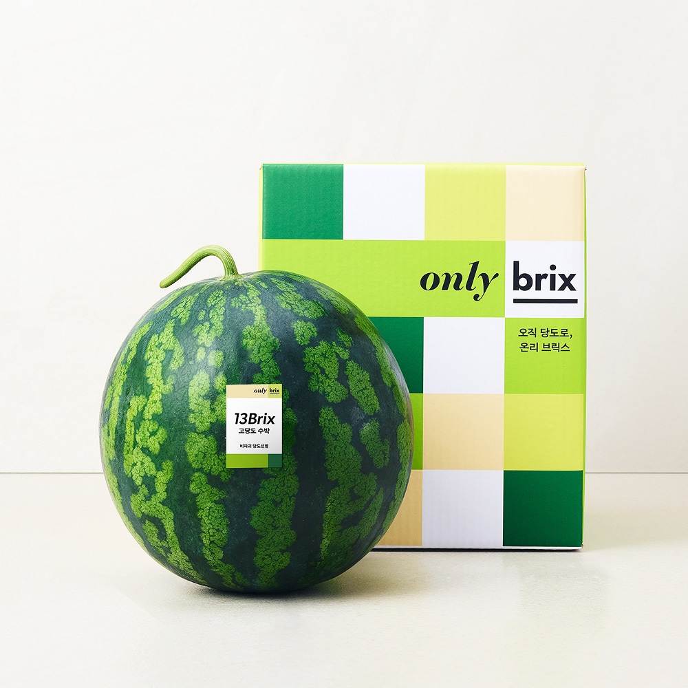 [새벽에On] 가장 좋은 땅에서 처음 길러낸, 온리브릭스 초작 수박 5kg / 6kg
