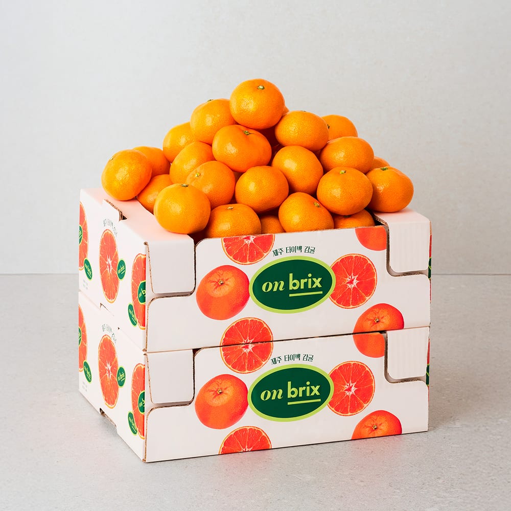 [새벽에On] 팝업 기간한정, 효돈농협 노지 타이벡 감귤 2.7kg(11brix/로열과)