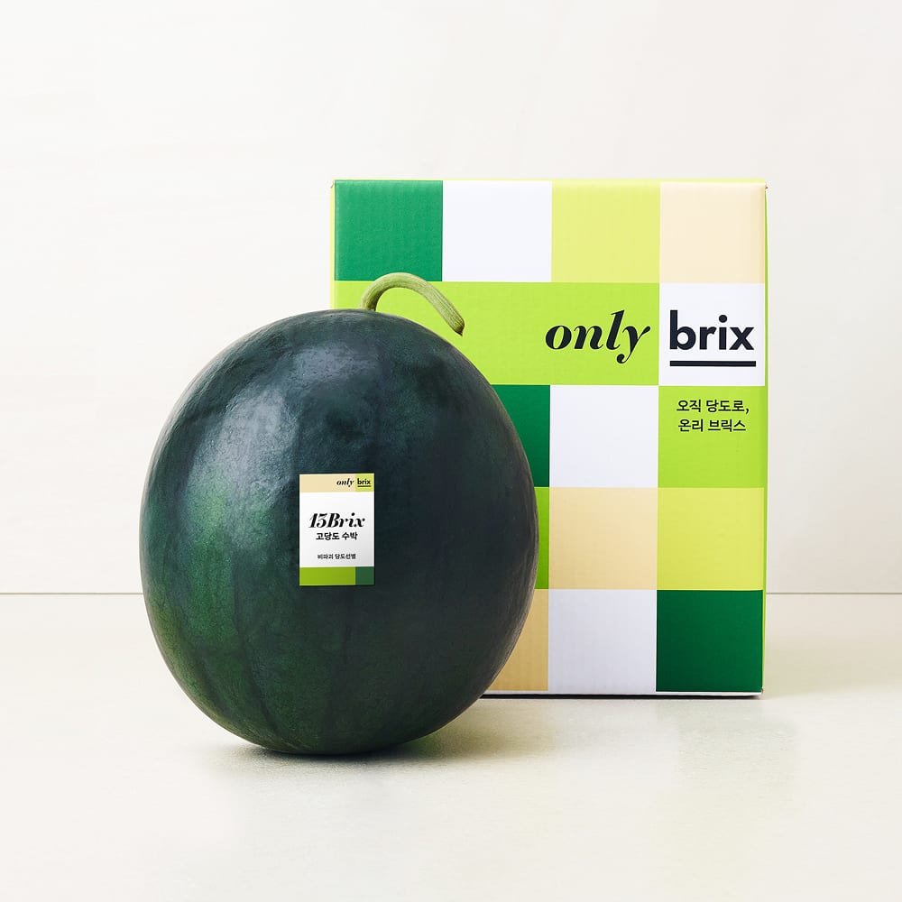 [새벽에On] 고당도 수박의 정점, 온리브릭스 함안 흑수박 4kg / 5kg (13brix/1통)