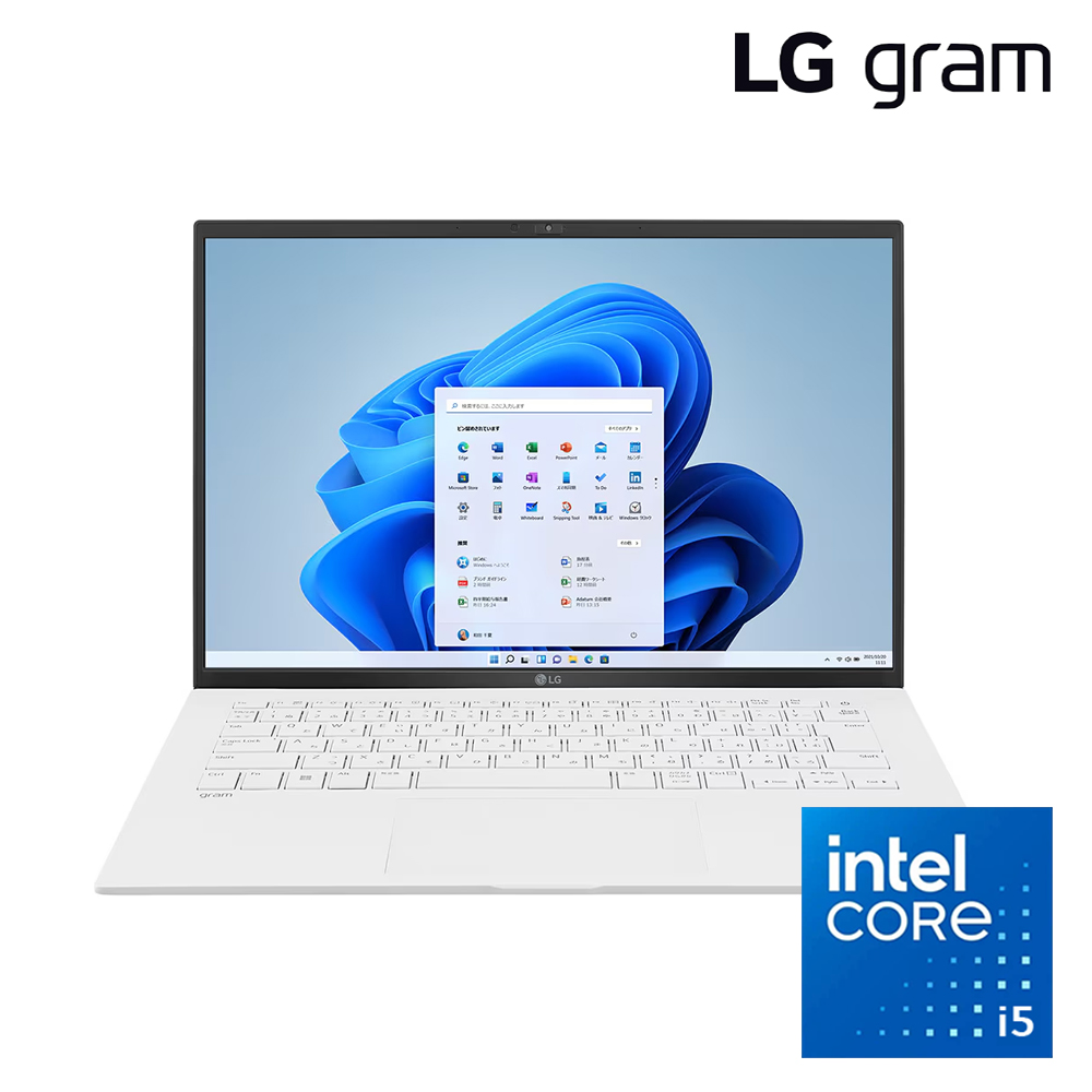 [초경량 0.99kg] LG그램14 코어i5(12세대) 램 16G 윈도우11 프로 14Z90Q/14ZB90Q(인텔 코어i5-1240P/DDR5-16G/SSD 256G/인텔 Iris Xe/윈도11PRO/화이트/A급리퍼)
