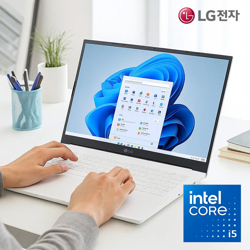 LG 울트라북 15인치 코어i5(13세대) 램 16G SSD 256G 윈도우11 프로 15U50R(인텔 코어 i5-1335U/DDR4-16G/SSD 256G/인텔 Iris Xe/윈도11PRO/화이트/S급리퍼)