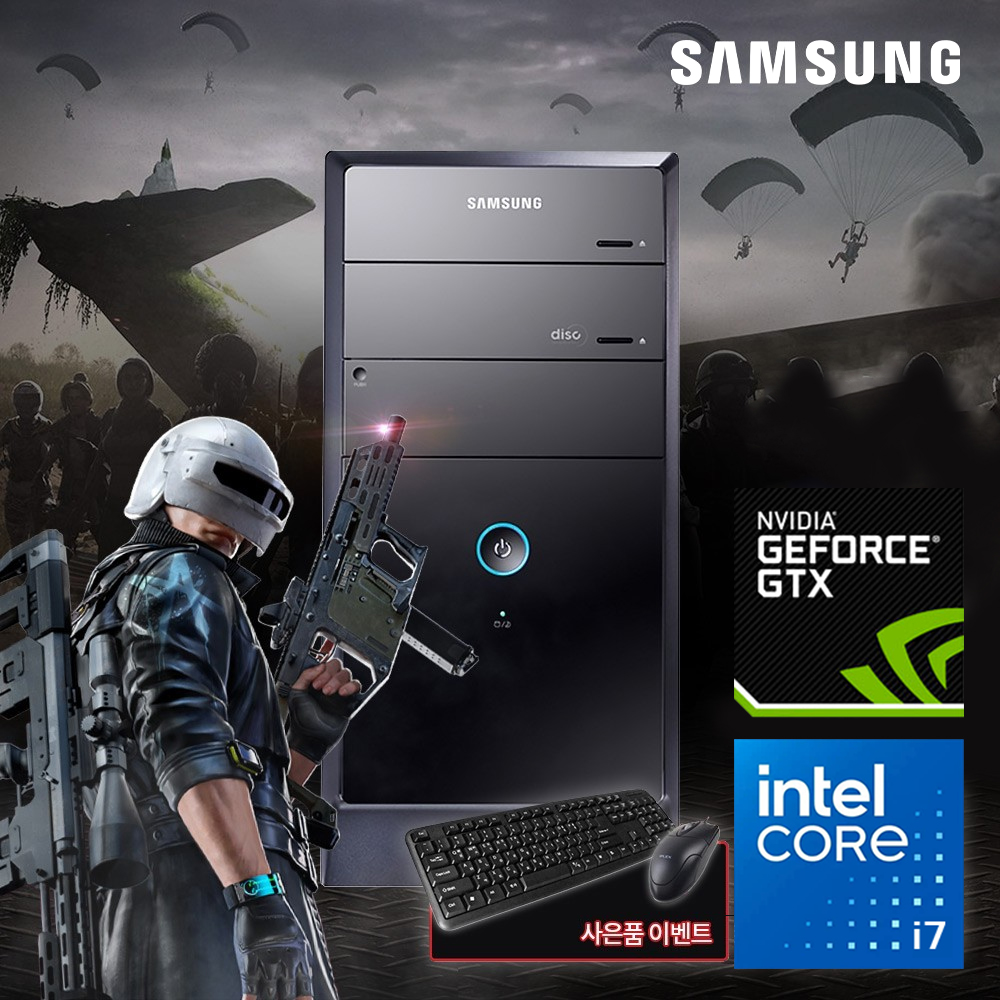 삼성전자 [디아블로4 가능] 삼성 게이밍PC 코어i7(6세대) 램16G SSD 512G GTX1060 그래픽 DB400T6B [ i7-6700 스카이레이크/DDR3-16GB램/신품SSD512GB/지포스GTX1060 3G/윈도우11 / 1년무상보증 ]