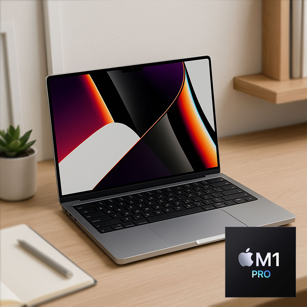 애플 맥북프로 14인치 M1 Pro 탑재 램 16G SSD 512G 스페이스그레이 A2442(Apple M1 Pro 8 코어3200 MHz/DDR5-16G/SSD 512G/G13X 14CORE/Mac OS/스페이스그레이/A급리퍼)