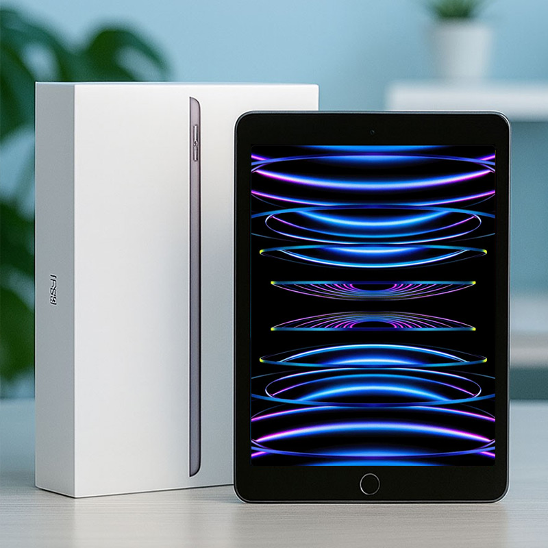 [중고] [풀박스 패키지] 애플 아이패드 9세대 10.2인치 Wi-Fi 64G 스페이스그레이 A2602/A2604(애플펜슬 별매 / 출시OS: iPadOS 15 / 10.2인치 / IPS-LCD / 2160x1620 / 60Hz / 500nits / A13 Bionic / 6코어 / microSD미지원 / 충전단자: 라이트닝8핀 / 가로: 174.1mm / 세로: 250.6mm / 두께: 7.5mm / 무게: 487g)