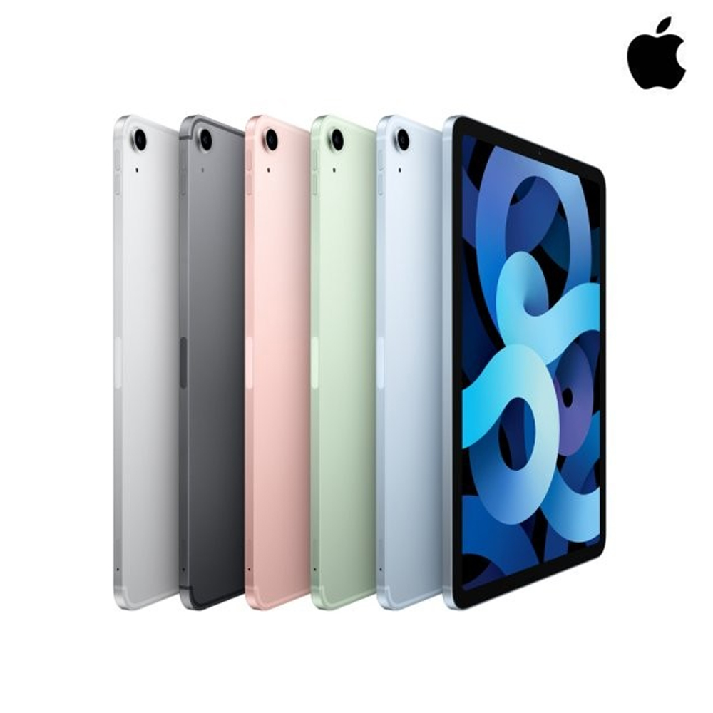 애플 애플 아이패드 에어 4세대 10.9인치 Wi-Fi 용량/색상 선택가능 A2316 / 애플펜슬 별매 / 출시OS: iPadOS 14 / 10.9인치  / 2360x1640 / 60Hz / 500nits / [시스템] A14 Bionic / 6코어 / [배터리] 충전단자: C타입 / USB3.0  / 무게: 458g