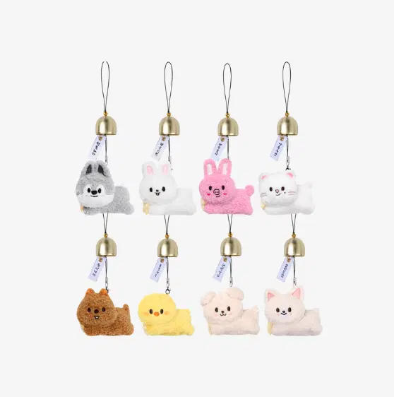 SKZOO PLUSH DOOR BELL KEYRING - RUN IT