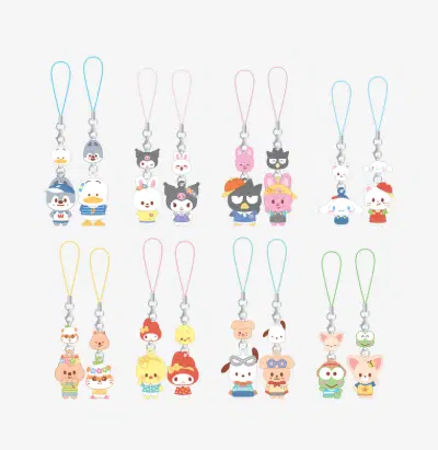 MINI FIGURE COUPLE KEYRING - SKZOO X SANRIO CHARACTERS