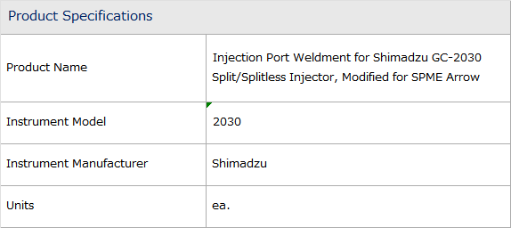 Port Weldment for Shimadzu 2030 Split/Splitless Injection Port Weldment ...
