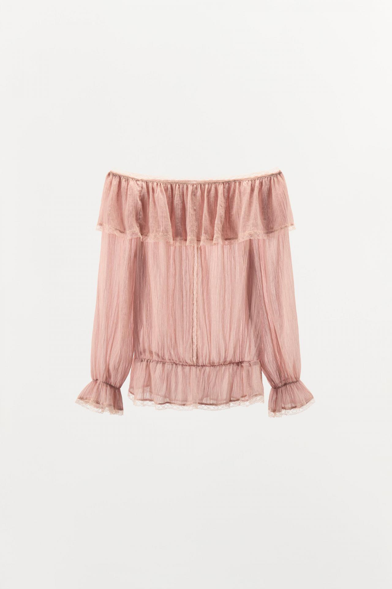 루루 ZW 컬렉션 벌룬 슬리브 셔츠 원피스 - 크림 | ZARA South Korea