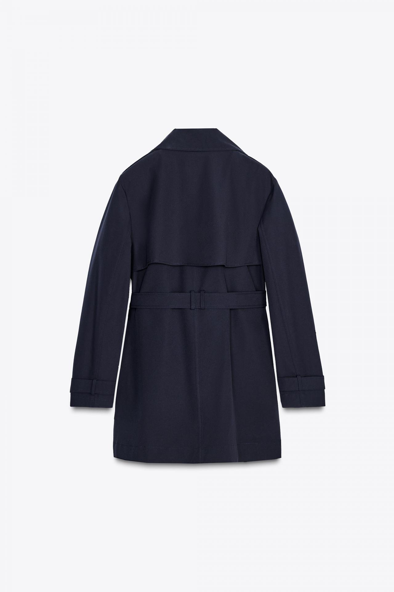 자라 벨트 트렌치코트 8073/040 NAVY BLUE 상세 이미지 9