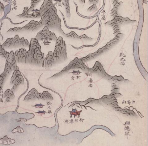 ▲ 부안 유천리 일대-해동지도.