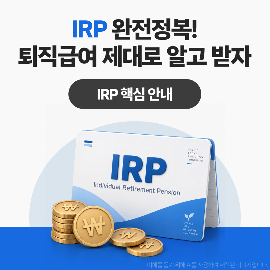 IRP 완전정복! 퇴직급여 제대로 알고 받자