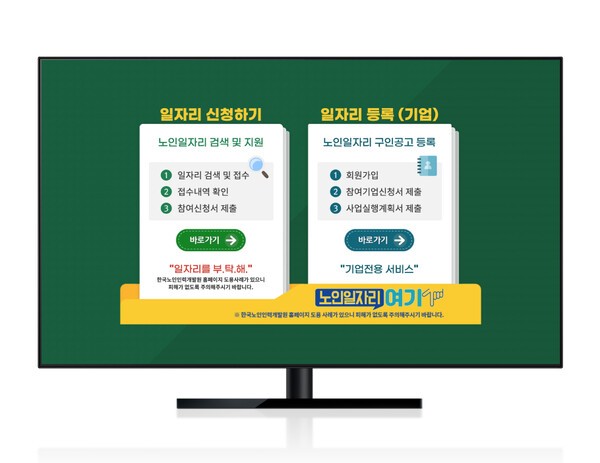 노인일자리여기의 개인 일자리 신청 및 기업 구인공고 등록 절차 | 한국노인인력개발원