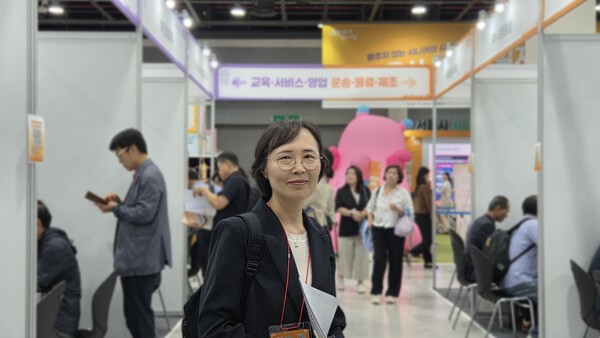 서울시 시니어 일자리박람회에서 만난 구직자 최선숙 씨&nbsp;| 사진: 연금경제