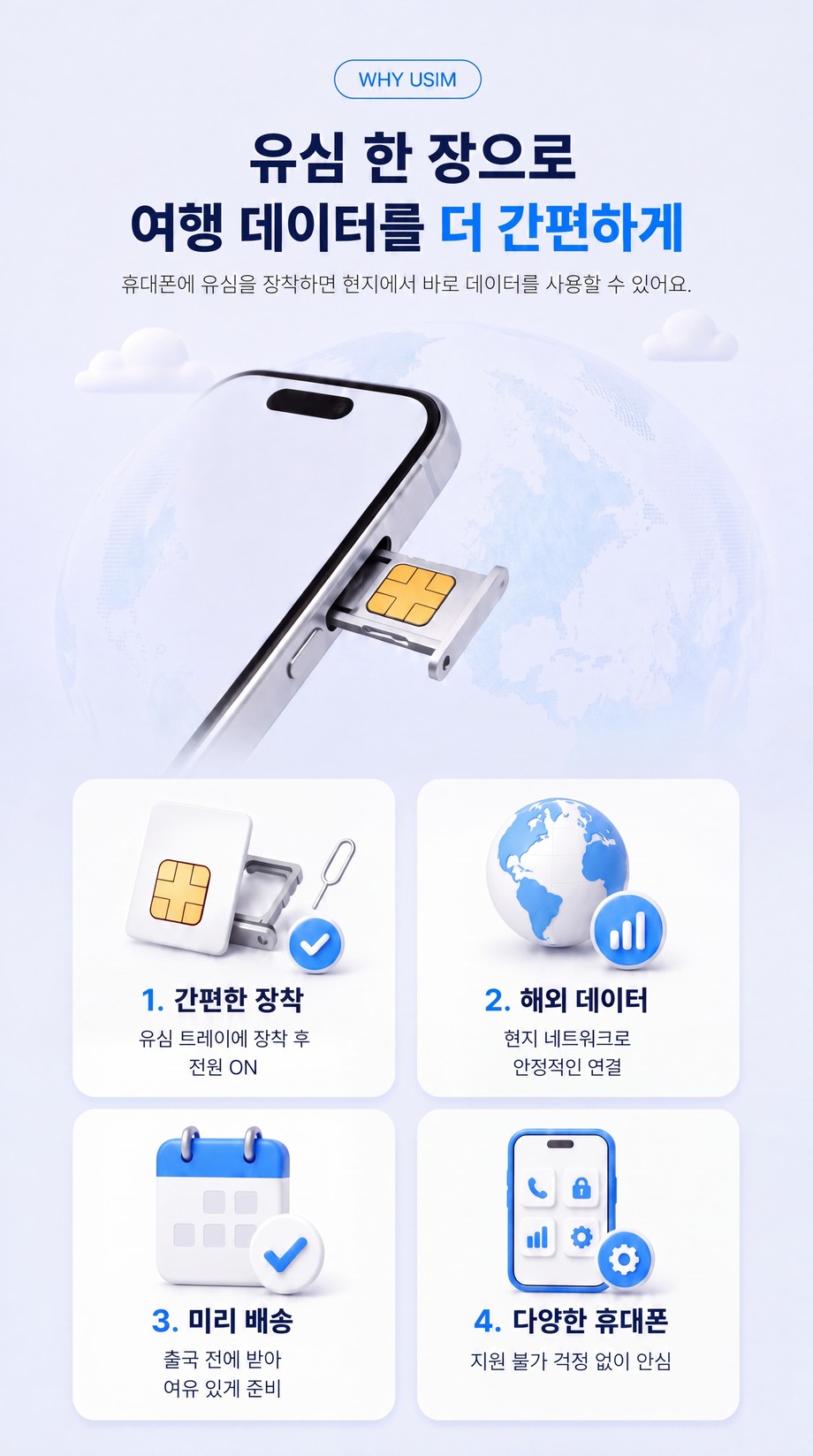 인도네시아 전지역 발리 USIM 유심 데이터 상세 이미지 6