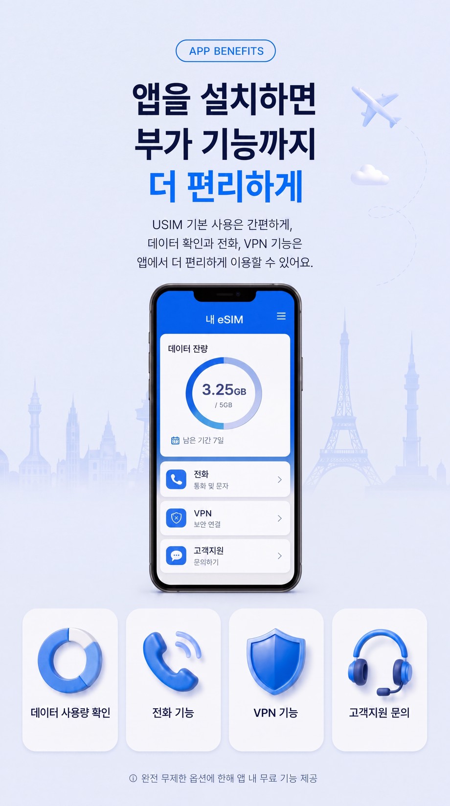 인도네시아 전지역 발리 USIM 유심 데이터 상세 이미지 12
