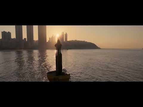 [UHD Drone Film] 해운대 해수욕장 일출 Haundae beach sunrise