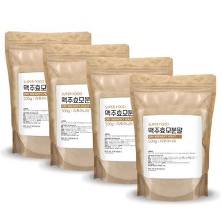   (주) 헬스앤푸드 맥주효모 분말가루 리투아니아산, 500g, 4개