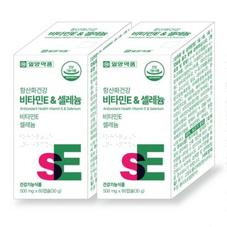 일양약품 항산화건강 비타민E & 셀레늄 영양제, 60정, 1개